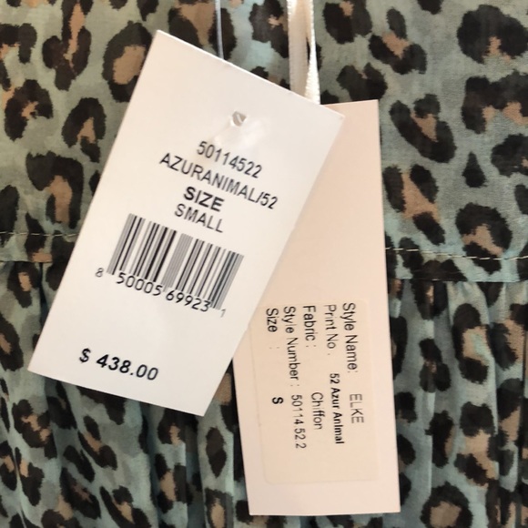 EYWASOULS GREEN 100% ‘CHIFFON’ LEOPARD PRINT - Picture 13 of 16